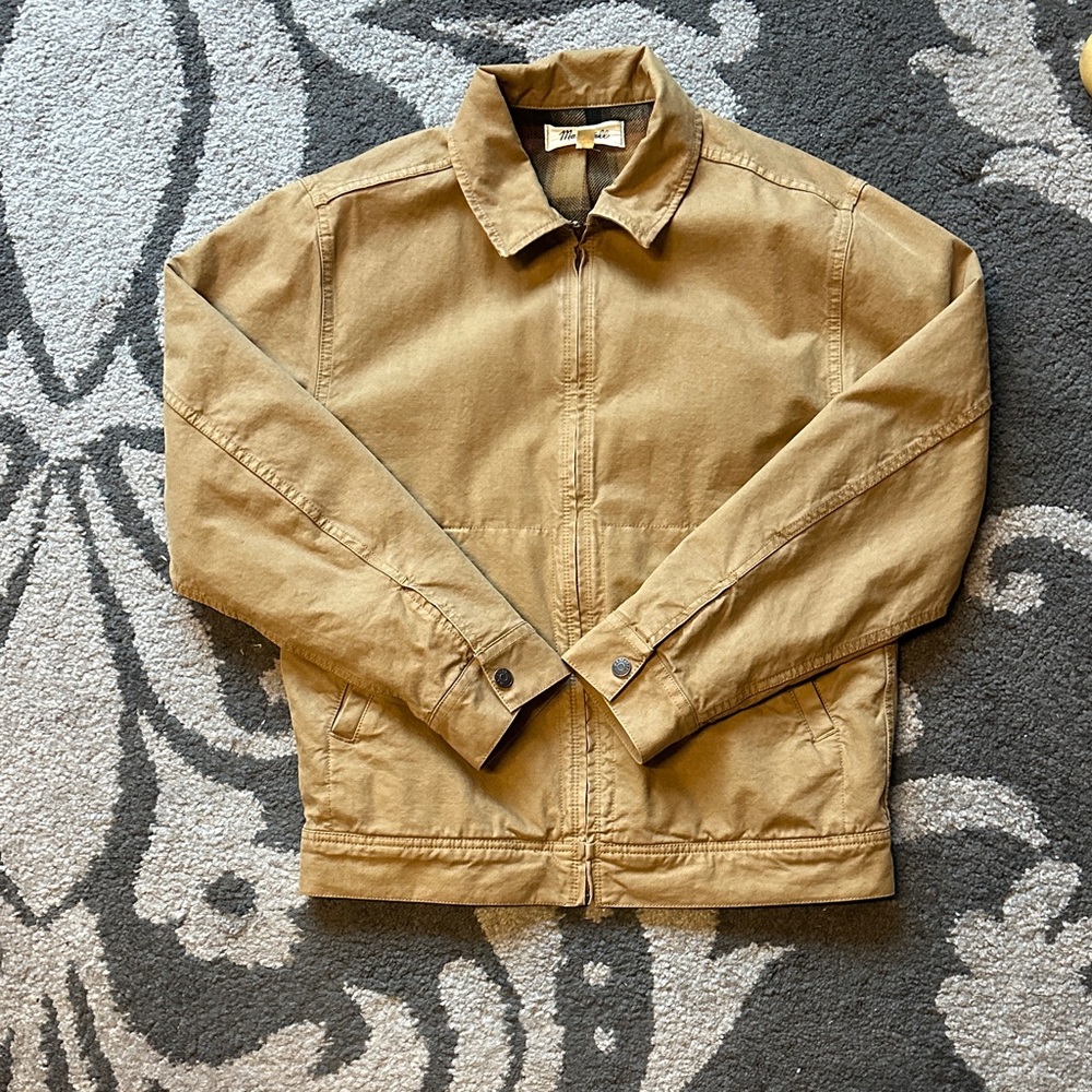 Madewell flannel lined jacket